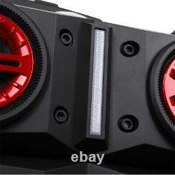 9000W Dual 10 Subwoofer Bluetooth Speaker Rechargable withLED DJ FM Party Karaok