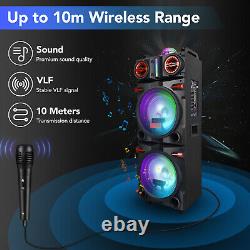 9000W Portable Bluetooth 5.0 Speaker Sub woofer Heavy Bass Sound Party System