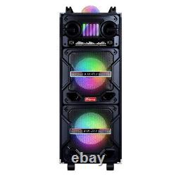 9000W Portable Bluetooth Speaker 10 Heavy Bass Subwoofer Sound System Party+Mic