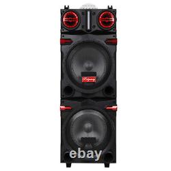 9000W Portable Bluetooth Speaker Heavy Bass Sound System Party Dual10 Subwoofer