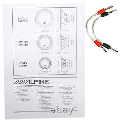 ALPINE S-W10D4 10 1800 Watt Car Audio Subwoofer+Portable Bluetooth Speaker