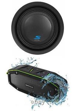 ALPINE S-W8D2 8 900w Car Audio Subwoofer DVC Dual 2-Ohm Sub+Bluetooth Speaker