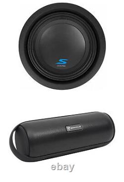 ALPINE S-W8D4 8 900w Car Audio Subwoofer DVC Dual 4-Ohm Sub+Bluetooth Speaker