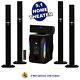 Acoustic Audio Bluetooth Tower 5.1 Speaker System With 2 Mics & Powered Subwoofer