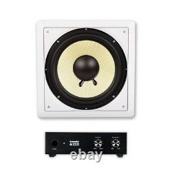 Acoustic Audio HD-S10 Flush Mount Subwoofer In Wall with 10 Speaker and Amp