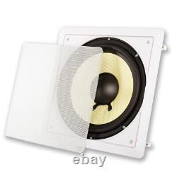 Acoustic Audio HD-S10 Flush Mount Subwoofer In Wall with 10 Speaker and Amp