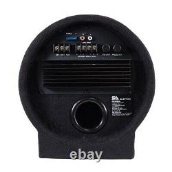 Active 8 Car Audio Subwoofer Tube Speaker 400W Enclosure 4 Ohm with Rear Vent