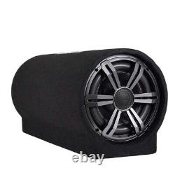 Active 8 Car Audio Subwoofer Tube Speaker 400W Enclosure 4 Ohm with Rear Vent