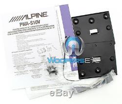 Alpine Pwa-s10v 10 Sub 750w Enclosed Subwoofer Bass Speaker Box Amplifier New