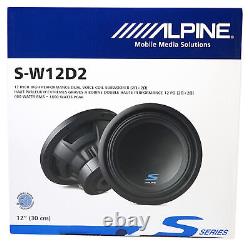 Alpine S-W12D2 12 1800 Watt Car Audio Subwoofer+Portable Bluetooth Speaker