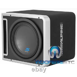 Alpine S-sb12v Halo 12 600w Rms Subwoofer Bass Speaker & Ported Enclosure Box