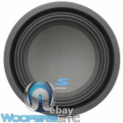 Alpine S-w10d2 10 1800w Woofer Dual 2-ohm Reinforced Subwoofer Bass Speaker New