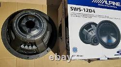 Alpine Sws-12d4 12 Car Audio Subwoofer 1000w Rms (pair) Speakers