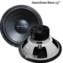American Bass 15 Subwoofer XO1544 1000W Audio Speaker 120 OZ Magnet Dual 4OHM