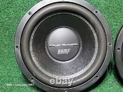Auto Power Acoustik BAMF-124 12 Inch 3500 Watt Car Audio Subwoofer 2 Speakers