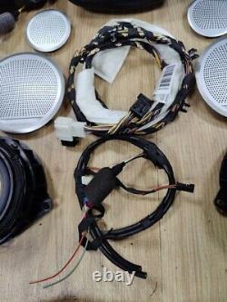 BMW F15 Subwoofer Speaker Amplifier Bang Olufsen Sound SET+cover+wires 9367994
