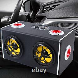 Bluetooth Car Speaker 360° Heavy Bass Subwoofer Sound System with Remote Control
