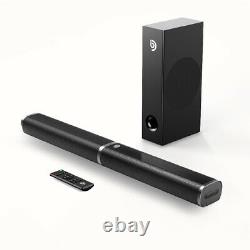 Bomaker Bluetooth 5.0 Sound Bar Bass Subwoofer Home Theater Speaker AUX/USB/HDM