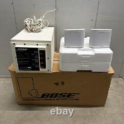 Bose Acoustimass 3 Series II Compact Audio Speaker System Bass Subwoofer, WHITE