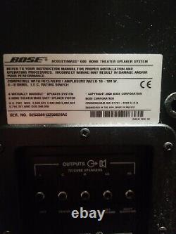 Bose Acoustimass Surround Sound Redline Speakers with Subwoofer, Wires, Mounts
