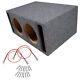 Car Audio Dual 10 Slot Ported Stereo Subwoofer Labyrinth Bass Speaker Sub Box