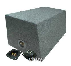 Car Audio Dual 15 Sealed Subwoofer Rear Angle Sub Box Enclosure Speaker Audio