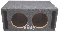 Car Audio Dual 15 Slot Ported Stereo Labyrinth Sub Box Speaker Subwoofer 3/4 Mdf
