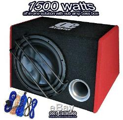 Car Audio Speakers 12 Sub woofer Bassbox Amplified Active Built in AMP 1500w