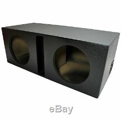 Car Audio Spray Lined Ported Dual 10 Sub Box Speaker Bass Subwoofer Enclosure