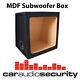 Car Audio Subwoofer Enclosure Square Kicker 12 Box Bass Box Mdf Black Carpet