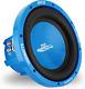 Car Vehicle Subwoofer Audio Speaker 10 Inch Blue Injection Molded Cone, Blue C
