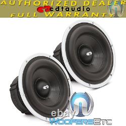 Cdt Audio Es-06+crm 6.8 100w Rms Long Excursion Car Subwoofer Bass Speakers New