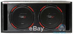Cerwin Vega H6e12dv Two 12 2400w Loaded Vented Box Subwoofers Bass Speakers New