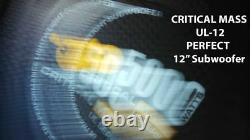 Critical Mass 12'' Ul12 Audio Jl Subwoofer Speaker Sub Best W7 Focal USA Bass