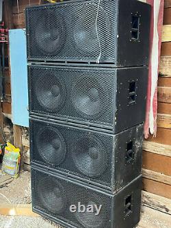 Custom Double 15 Subwoofers PA Pro Audio Subs speakers