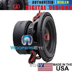 DD Audio 1108-d4 8 USA Made Woofer 800w Dual 4-ohm Subwoofer Bass Speaker New