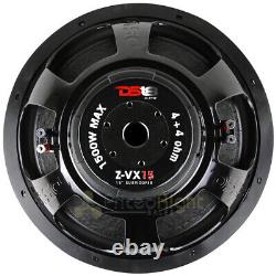 DS18 15 Subwoofer Dual 4 Ohm 1500 Watts Max Bass Sub Speaker Car Audio Z-VX15