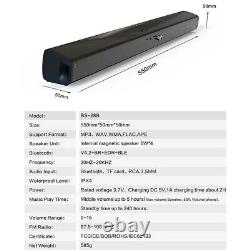 Doosl Sound Bar, 22 Inch Bluetooth TV Speaker with Remote & 4 Built-In Subwoofer