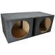 Dual 12 Inch Car Audio Vented Sub Box Ported Stereo Subwoofer Speaker Enclosure