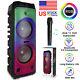 Dual 12in 5100w Bluetooth Speaker Subwoofers Heavy Bass Sound Party System+mic