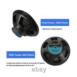 Dual 15 PA Speaker Raw Woofer Audio DJ 2500W Subwoofers Replacement Bass Driver
