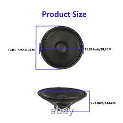 Dual 15 PA Speaker Raw Woofer Audio DJ 2500W Subwoofers Replacement Bass Driver