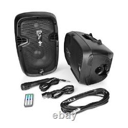 Dual Loudspeaker Sound Package, 8'' Subwoofers, Bluetooth, 2 Speaker Stands