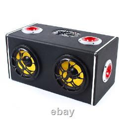 FM/USB/TF Bluetooth Car Speaker 360° Heavy Bass Subwoofer Sound System 12/24v US