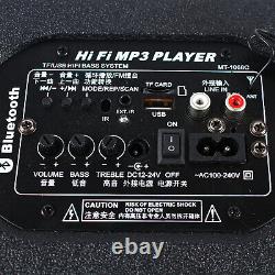 FM/USB/TF Bluetooth Car Speaker 360° Heavy Bass Subwoofer Sound System 12v/24v