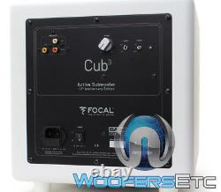 Focal Cub3 White Compact Active 8 Polyflex Subwoofer Bass Speaker Home Theater
