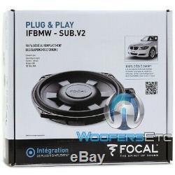 Focal Ifbmw-sub. V2 8 90w Rms Shallow Subwoofer Bass Speaker For Select Bmw New