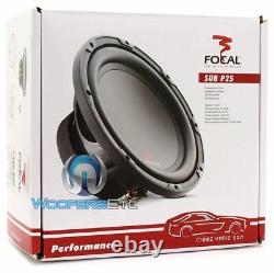 Focal Sub P25 10 400w Single 4-ohm Car Audio Subwoofer Clean Bass Speaker New