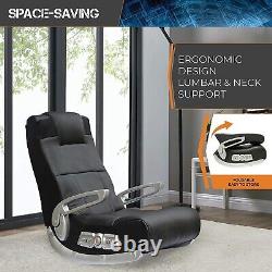 Gaming Chair Gamer With Sound Speakers & Subwoofer Game Seat Rocker Teens Adult