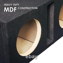 Heavy Duty Pro Dual 8 Ported Subwoofer Enclosure Car Audio Speaker Box ALL MDF